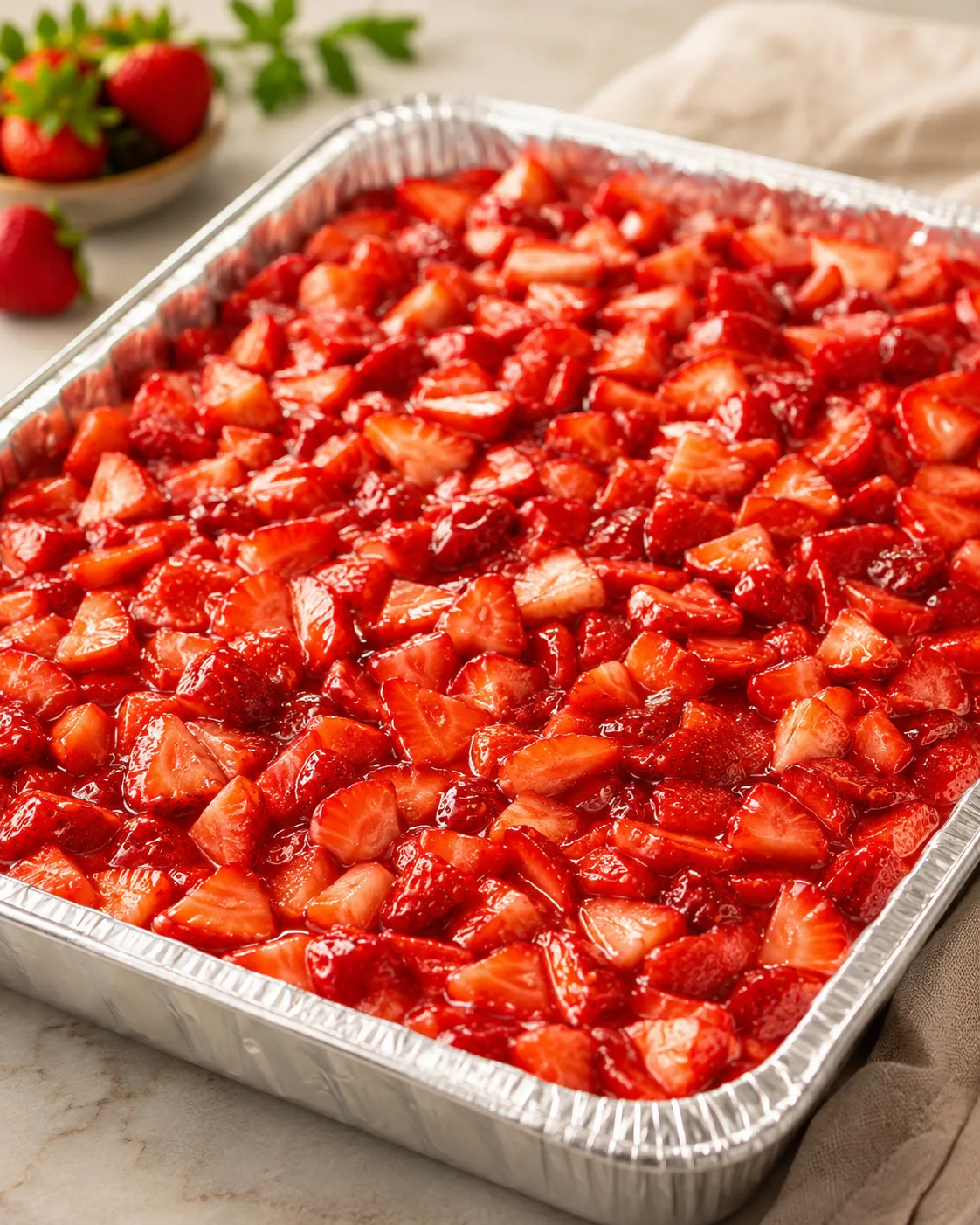 Crushed Strawberry White Cake
